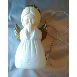 Vtg Grand Venture Praying Angel Nativity Blow Mold Christmas 18" Light Yard '99